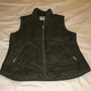Green Quilted Old Navy Vest